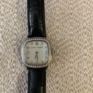 David Yurman diamond bezel watch( lightly used)
